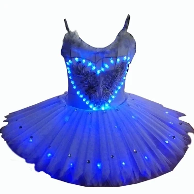 

New design blue color LED costumes LED dress for dancing stage & dance wear CD15 T02