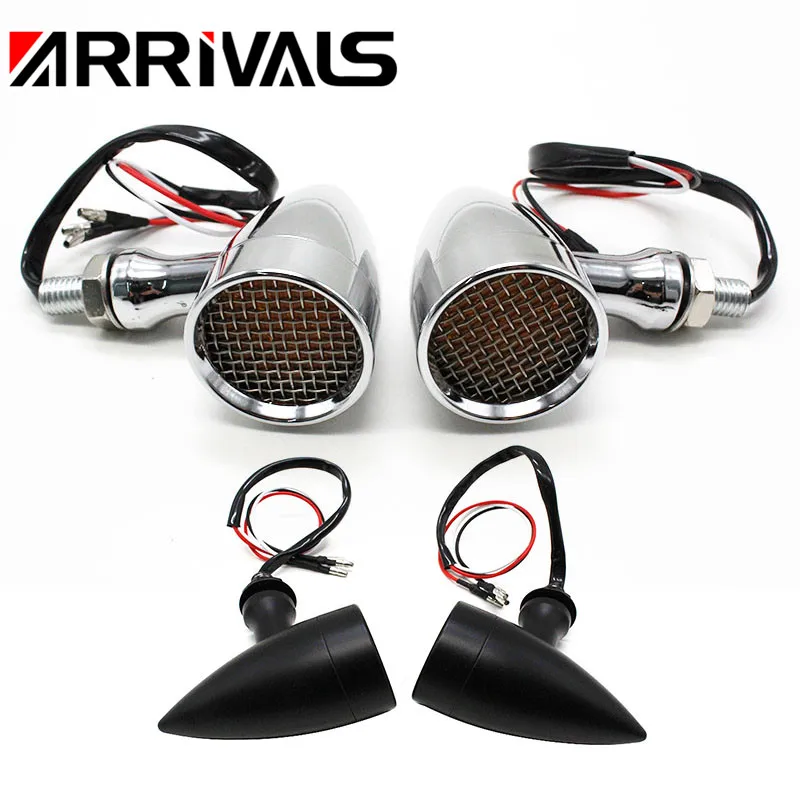 

Turn Signals Indicators LED Lights For Harley Bobber Custom Chopper Cruisers