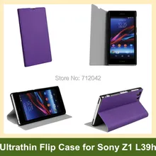 Для Sony Xperia Z1 L39h Ультратонкий ИСКУССТВЕННАЯ Кожа Флип Чехол чехол для Sony Xperia Z1 L39h с Откидной Функции Бесплатно доставка