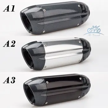 

36-50mm universal Motorcycle exhaust MT09 zx10R ZX6 Z900 exhaust pipe ninja250 er6n z1000 R15 MT03 R3 Z125 CB190F CBR300