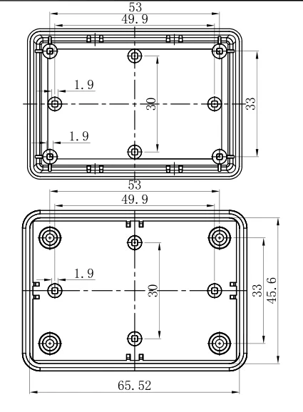 plastic enclosure for electronics control box szomk diy enclosure junction box plastic housing small abs instrument enclosure distribution box black plastic box enclosure electronics case   (12).jpg