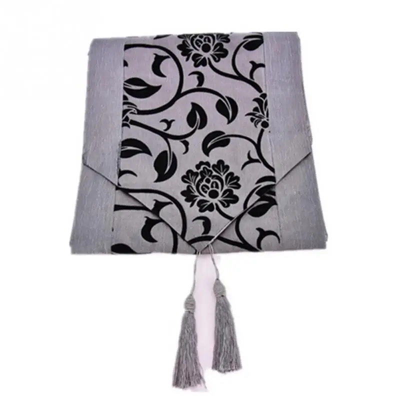 Silver Gray Модные аксессуары, скатерть с цветами, скатерть для стола, скатерть, свадебная кухонная утварь, рождественское Рождественское украшение для дома вечерние принадлежности - Цвет: Silver Gray