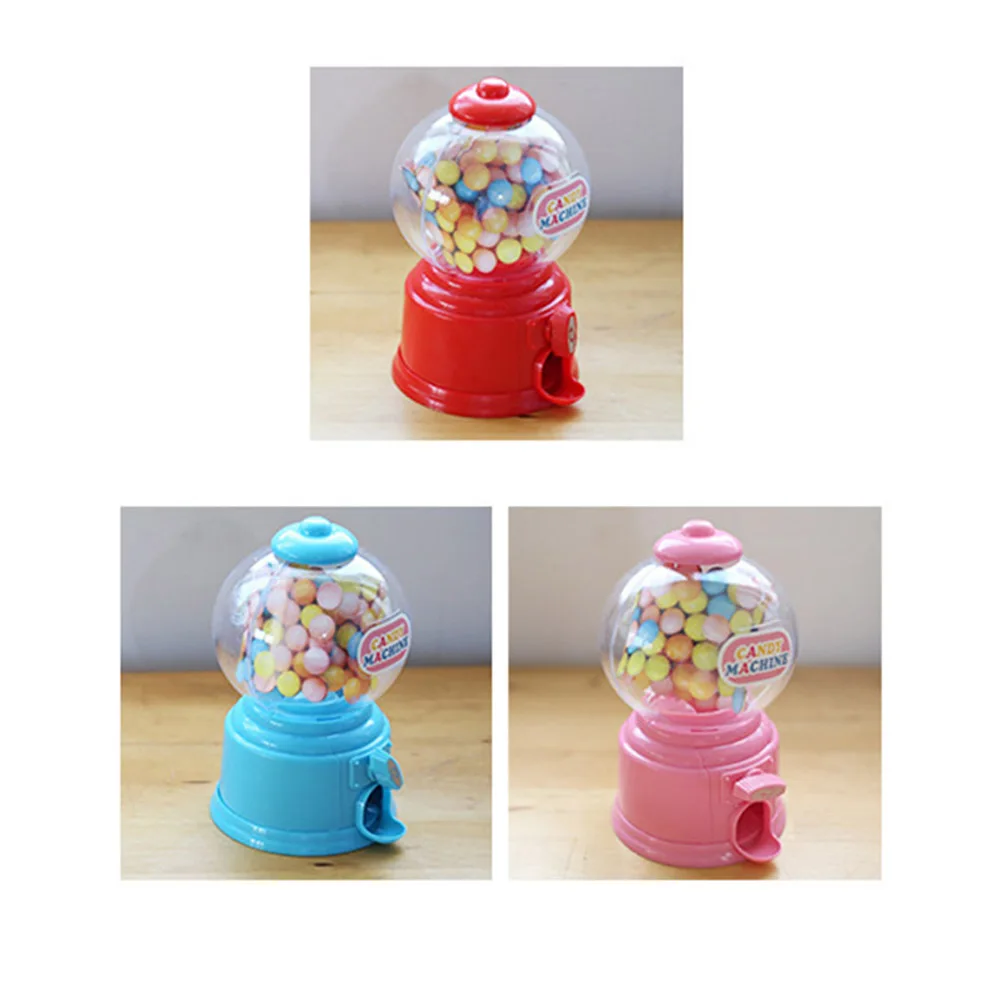 Mini Candy Machine Bubble Gumball Dispenser Coin Bank Kids Play House Toys Cute Sweets Save Money Toys Birthday New Year Gift