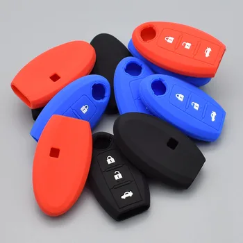 

10 units Silicon Case Car Key Cover protect For Nissan X-Trail PATHFINDER Juke Alissa Qashqai Micra Cube Leaf J11 Pulsar C13