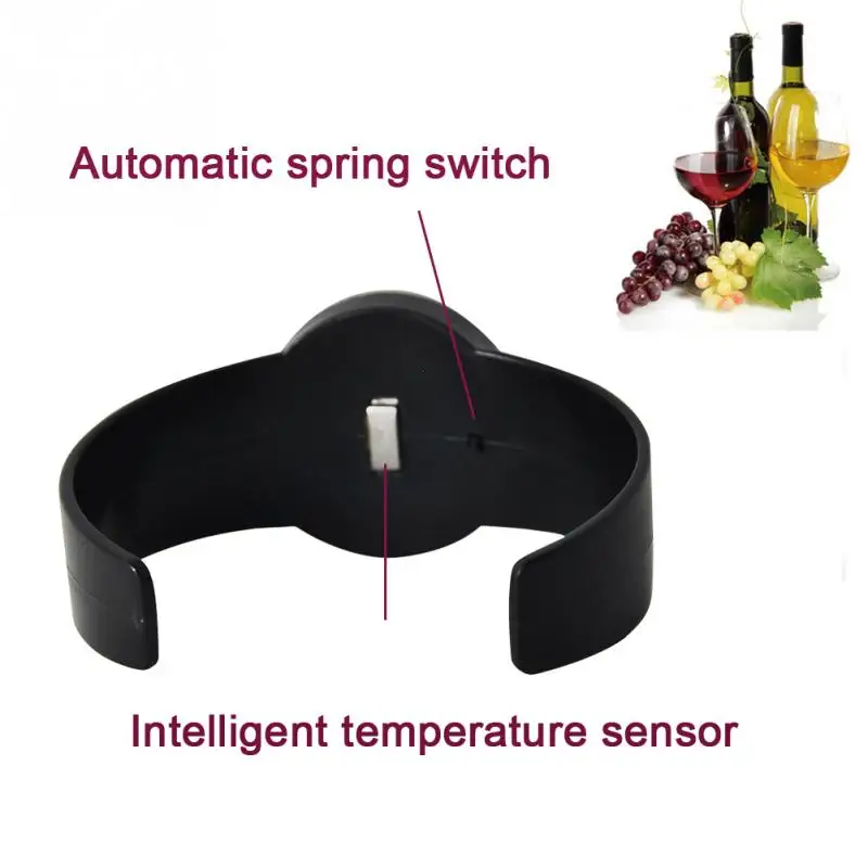 Электронный ЖК-термометр для красного вина, цифровые часы для вина, измеритель температуры, автоматический термометр для вина, инструменты