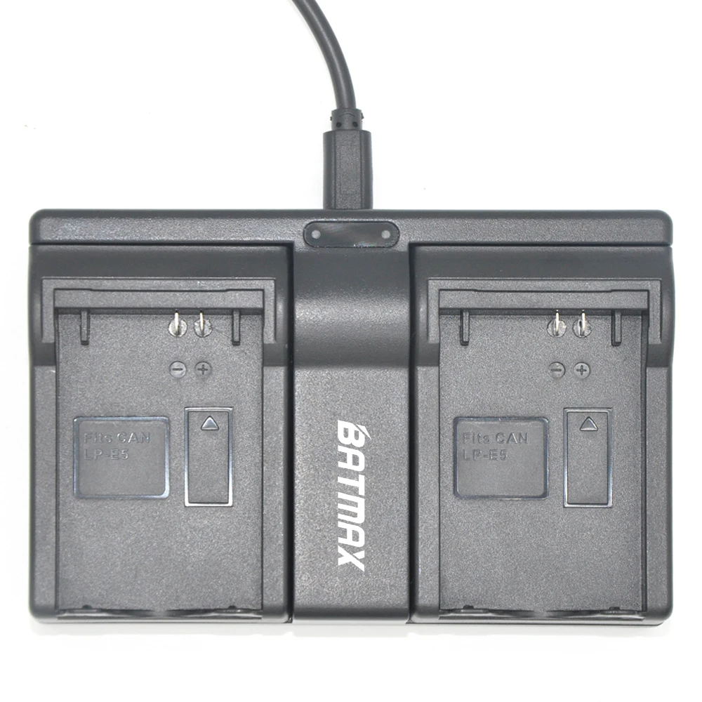 Batterie Et Chargeur LP-E5 Type-C Pour Canon 450D, 500D, 1000D, Rebel XS, T1i, Etc.