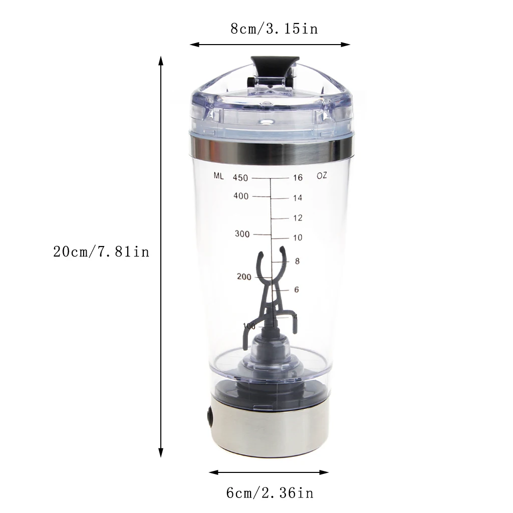 450 мл BPA белка шейкер вихревой бутылка для воды Электрический автоматический смеситель Smart Cup