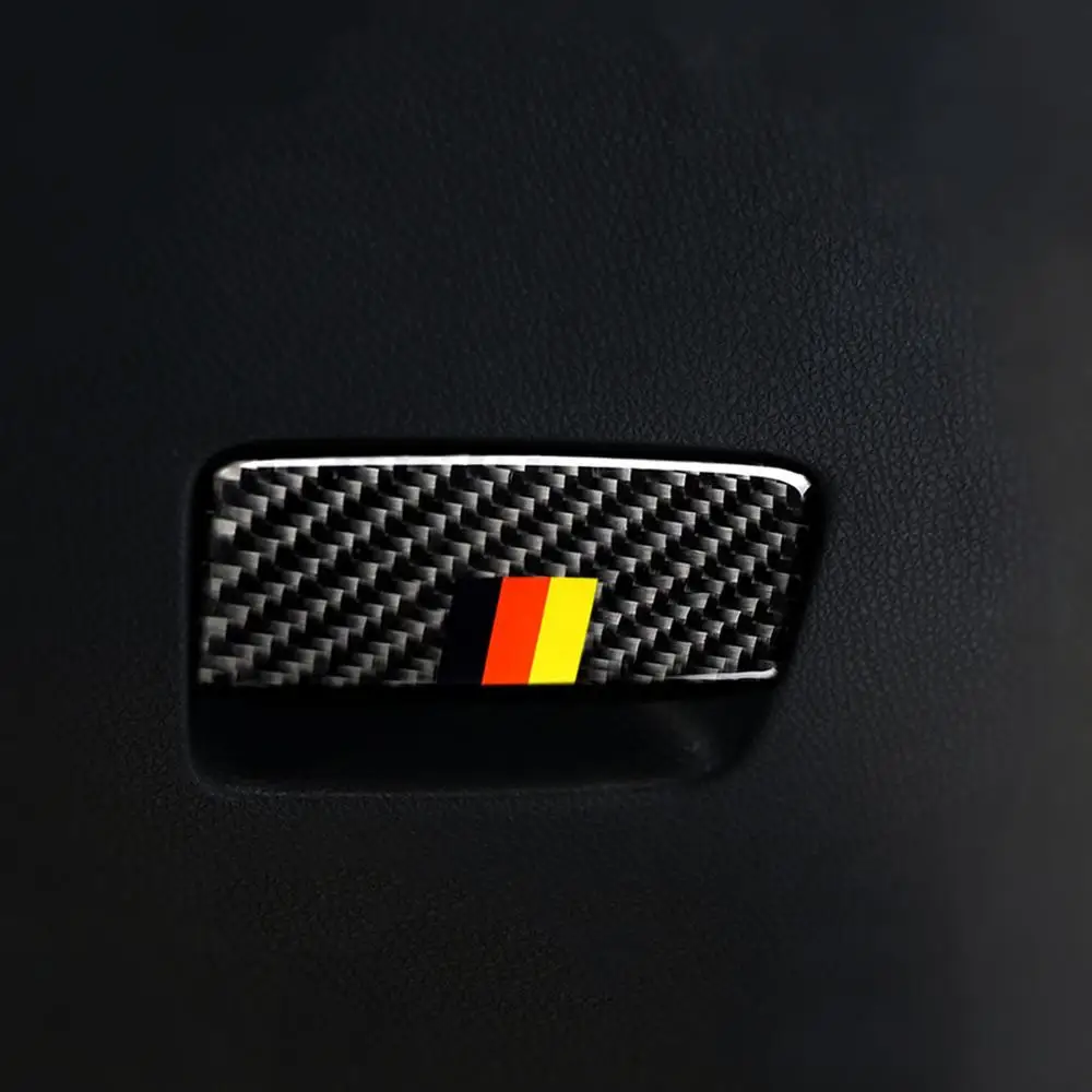 

Carbon Fiber Assistant Driver Storage Box Trim Car Stickers Accessories For Mercedes Benz A Class CLA GLA W177 V177 A180 A200