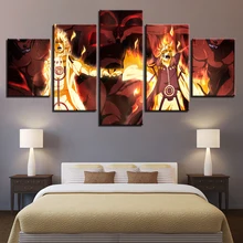 

Canvas Painting Wall Art Modern Home Decor 5 Pieces Anime Cartoon Naruto Pictures HD Prints Poster For Children'S Room Framework