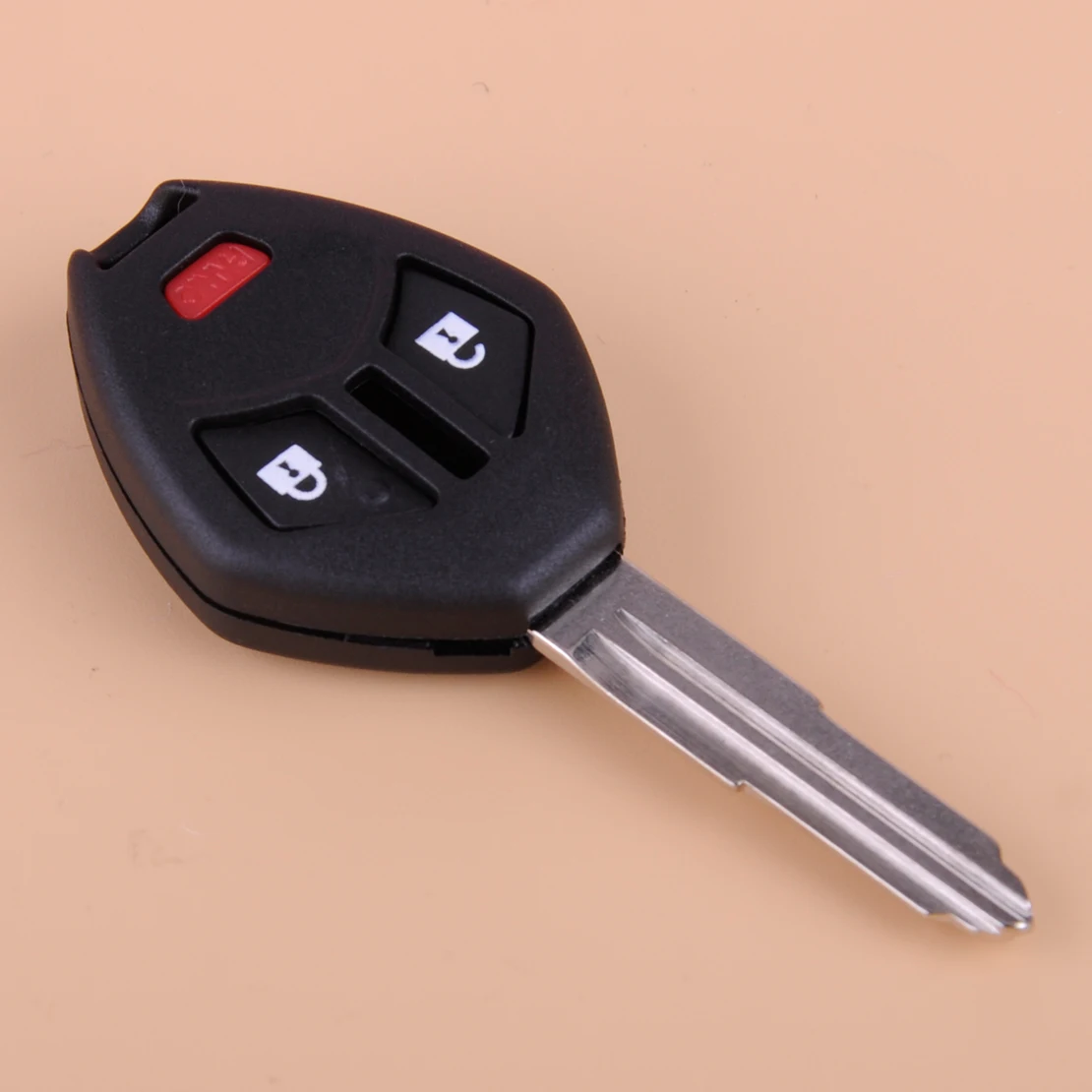 DWCX Car 3 Buttons Uncut Remote Key Fob Case Shell With