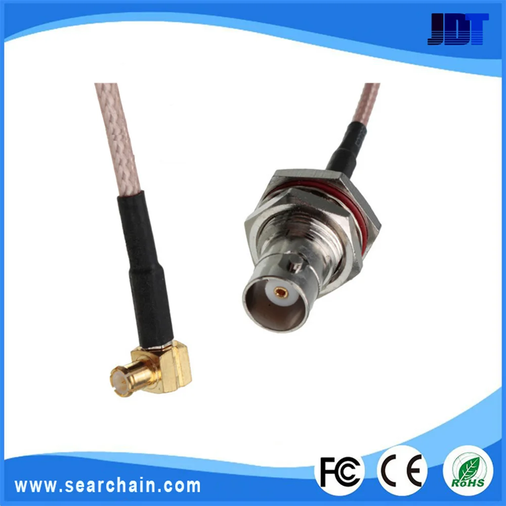 bnc female to right angle mcx cable
