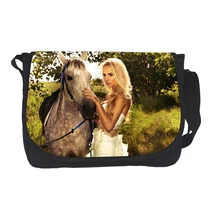 Крутая детская 3D сумка-мессенджер Crazy Horse для девочек-подростков, школьный женский рюкзак Mochila Feminina