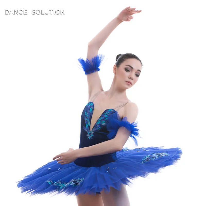 Синяя птица балетная пачка танцевальное платье с бархатным стрейчевым лифом для детей и женщин балерина профессиональные костюмы BLL027