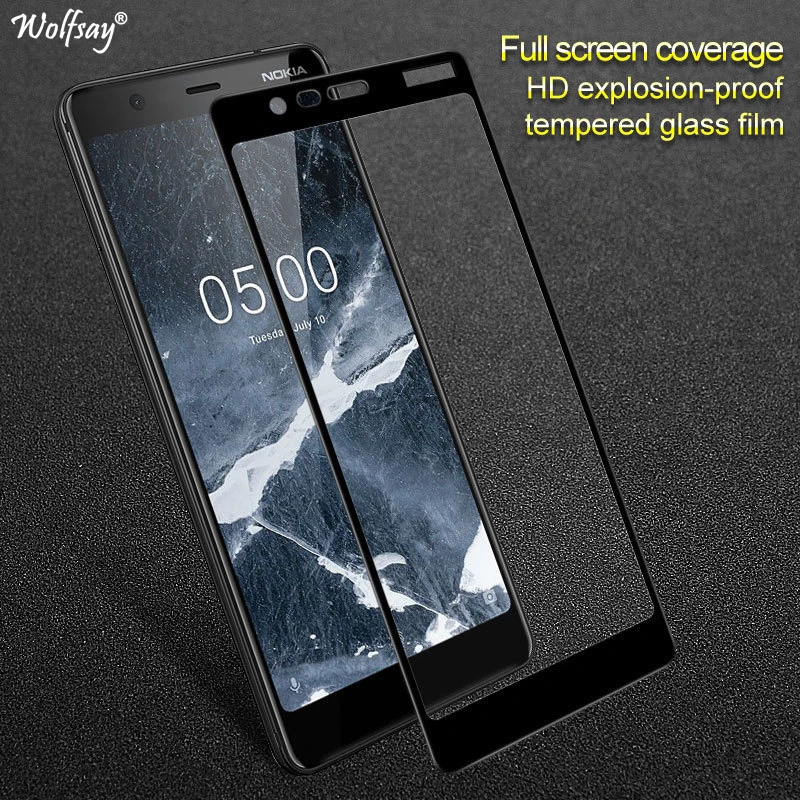 Стекло Wolfsay для Nokia 5 1 защита экрана закаленное стекло 2018 TA-1075 защитная пленка