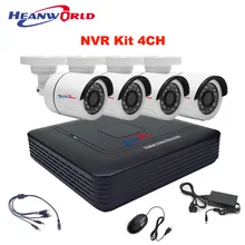 NVR система 4CH мини ip-камера комплект наружная HD сетевая камера 720P камера безопасности CCTV система
