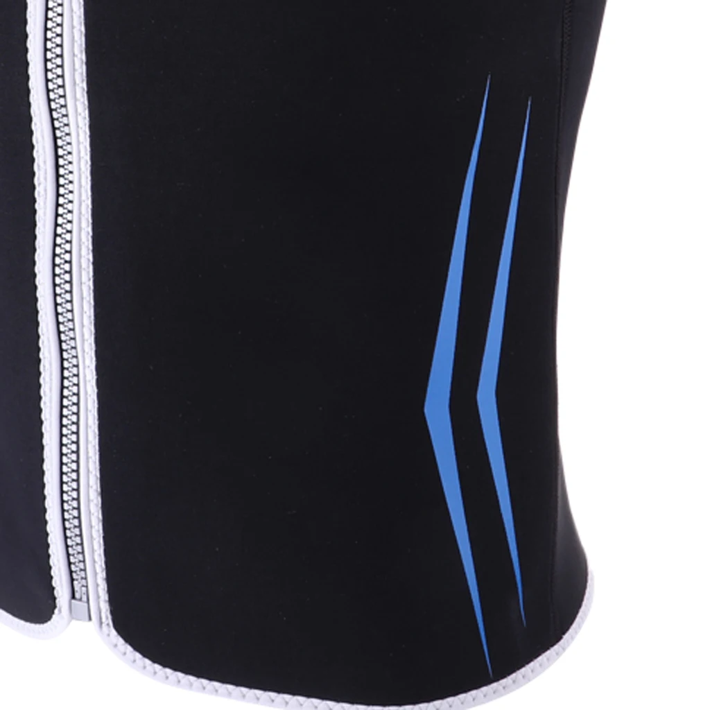 Premium 3mm Men's Wetsuits Neoprene Sleeveless Front Zipper Vest Jacket Top for Scuba Diving Surfing Swimming Snorkeling Suit