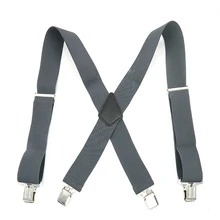 Новые модные мужские подтяжки XL Большой размер 3,5 ширина 4 зажимы подвески регулируемые эластичные женские подтяжки