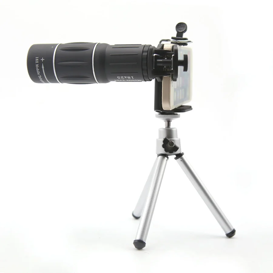 18X Zoom Optical Telephoto Lens Phone Camera Lens HD 18x25 Monocular Telescope Universal for iPhone Samsung Xiaomi with Tripod (10)