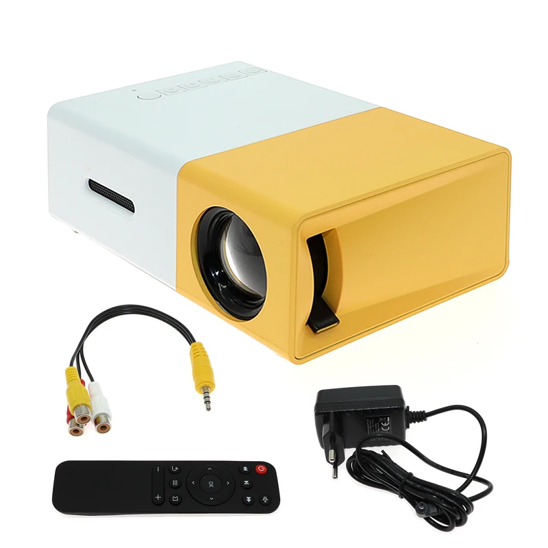 Yg300 Led Portable Projector 500lm 3.5mm 320x240 Pixel Usb Yg-300 Projector Home Media Player - Pc Hardware Adapters - AliExpress