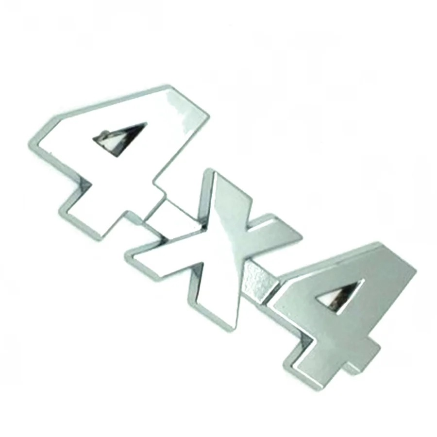 Universal Auto Car SUV Chrome 4X4 Emblem Badge Sticker For Tailgate ATV Maverick Commander Teryx Mule Ranger 4*4 Stickers