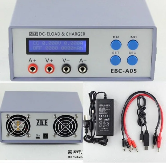

EBC-A05 Electronic Load Battery Tester Charger f/Capacity Computer + Adapter