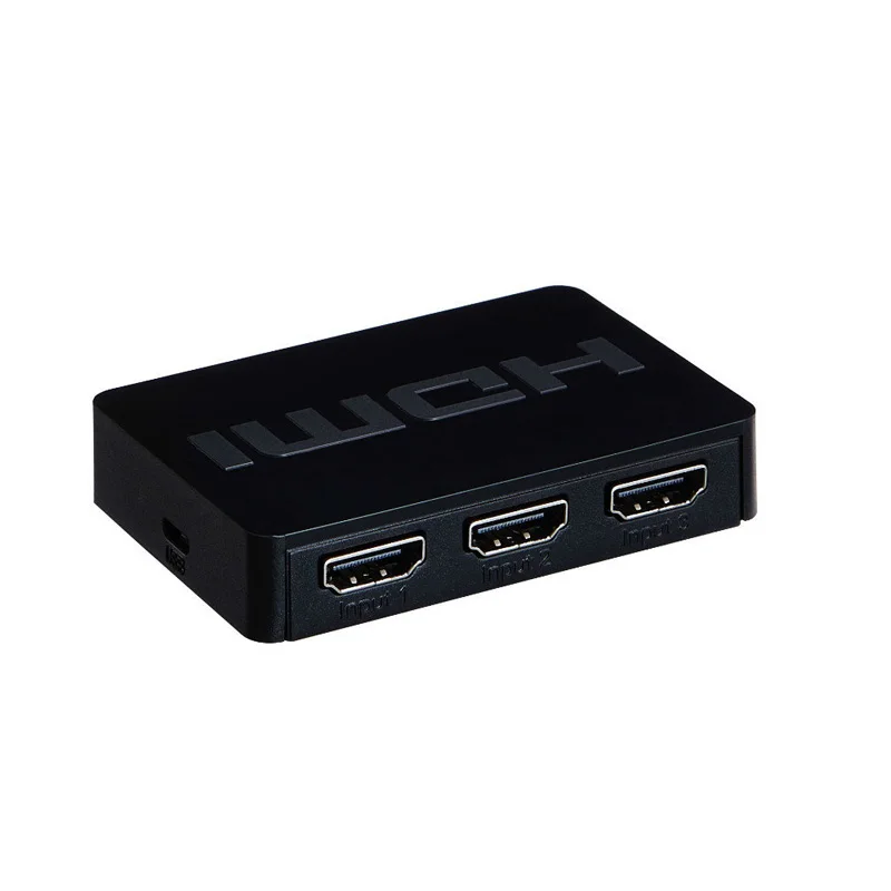 New 3x1 MINI HDMI Switcher 3 Port Hub Box Auto Switch 3 In 1 Out