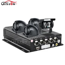 Free Shipping Dual SD 256G Vehicle Car Mobile Dvr+Front/Side/Rear View CCD Car Cameras For Bus/Taxi/Forklift/Van Car Mdvr Kits