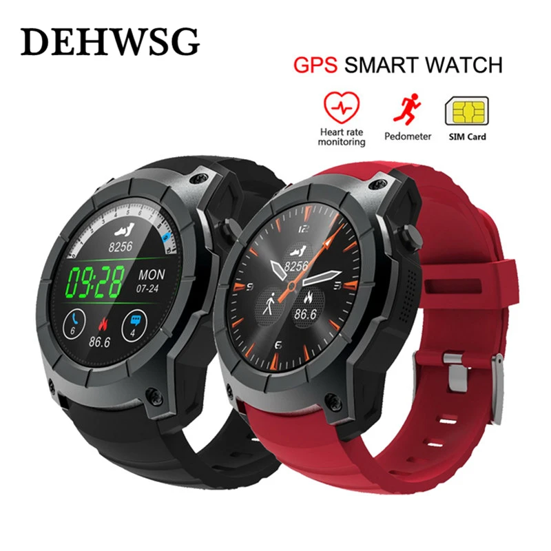 

GPS Bluetooth 4.0 Smart watch 32GB TF SIM card SMS Reminder siri Multi-mode Sports Monitoring Wristwatch For xiaomi huawei ios