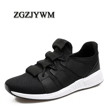 

ZGZJYWM Fashion Men Shoes Spring/Autumn Sneakers Breathable Mesh Casual Couple Lover Mens Mesh Driving Lace up Shoes