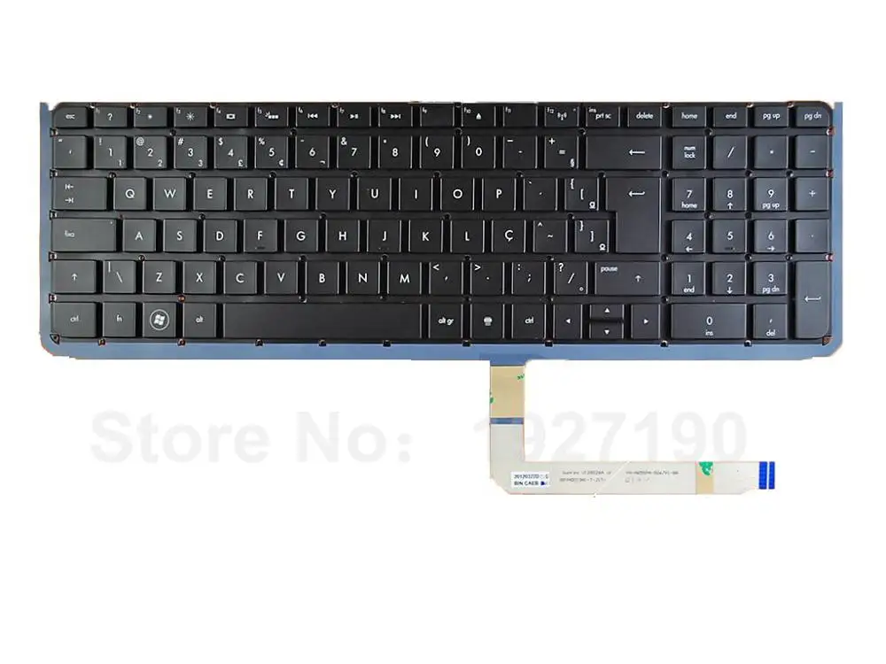 Клавиатура для ноутбука HP ENVY 17-3000 17-3200 17t-3000 17t-3200 черный (версия с задней