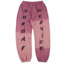 Новинка, повседневные штаны Kanye, спортивные брюки в стиле хип-хоп, повседневные брюки с белым принтом Kanye West Sunday CPFM. XYZ1: 1