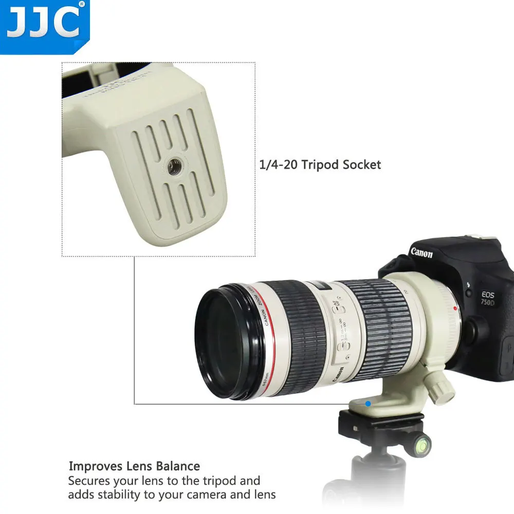 JJC крепление штатива кольцо воротник A II W адаптер объектива камеры для Canon 70-200 мм f/4L IS USM Флокированный SSW заменяет A-2