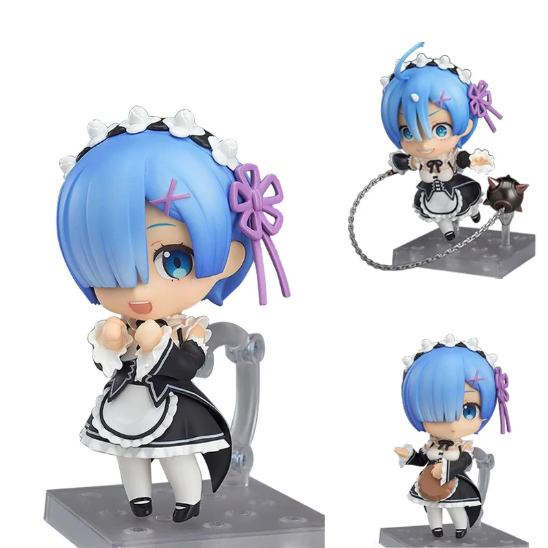 Re: жизнь в другом мире от zero Rem 663 Nendoroid ПВХ фигурка Коллекция Модель игрушки кукла