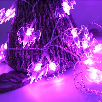 

String Lights Halloween Party Ghost festival LED Lights Bat Lantern String Decoration Hanging Home Decoration Light