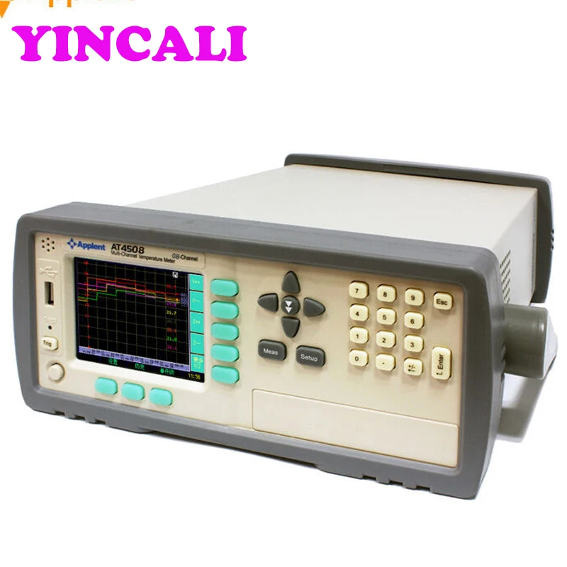 Newly Multi-Channel Temperature Meter Gauge AT4508 Can Measure 8 Channels Thermometer LCD Display Thermocouple J/K/T/E/S/N/B/R |