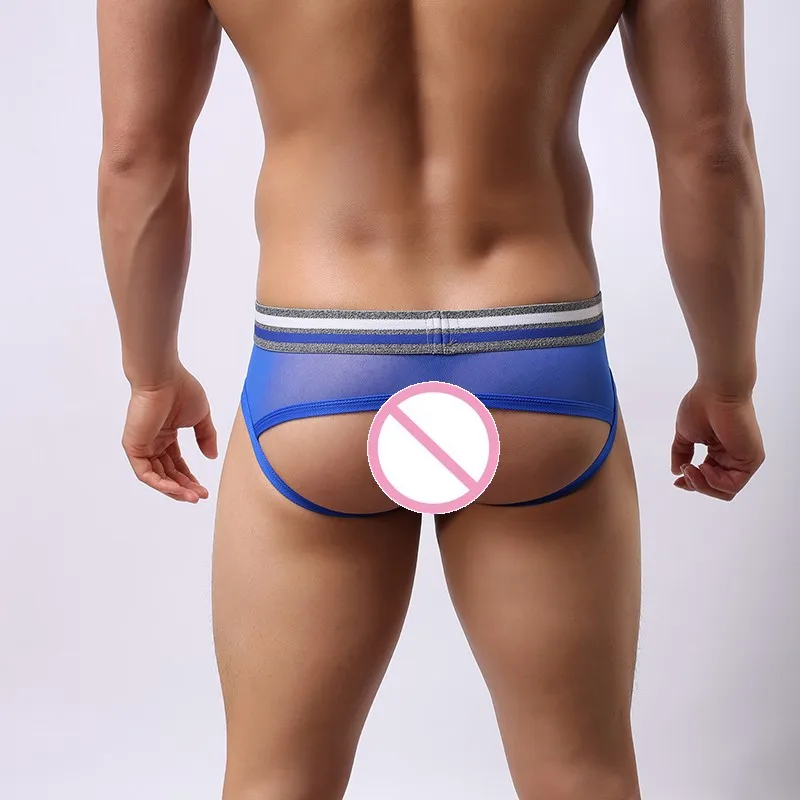 

underwear men sexy Mesh Mens Backless Sheer Underwear/Gay Open Back Transparent Jockstrap see throguth lace Panties