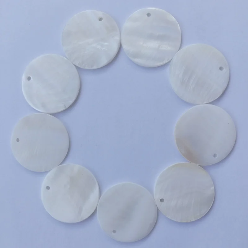 fashion natural shell round 30MM charms Earrings pendants necklace for