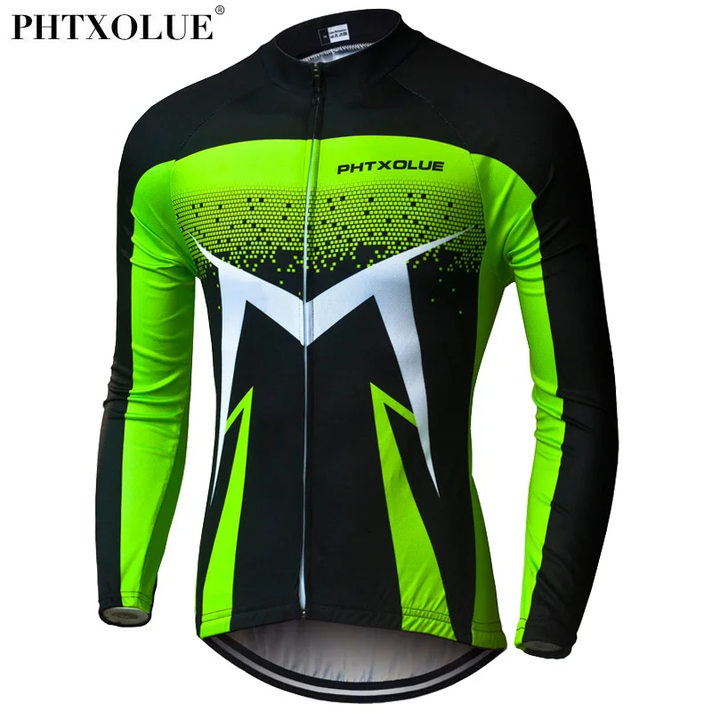 

Phtxolue Long Sleeve Cycling Jerseys Breathable Mountain Bike Clothing Autumn Summer Bicycle Clothes Maillot Ropa Ciclismo