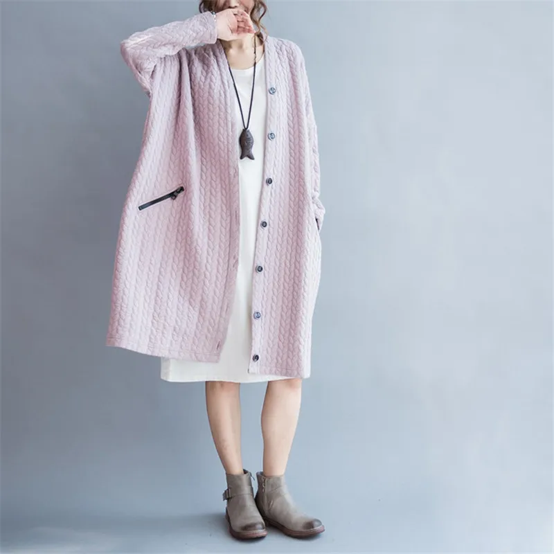 2018 Autumn Winter Women Cardigans Jacket Casual Warm