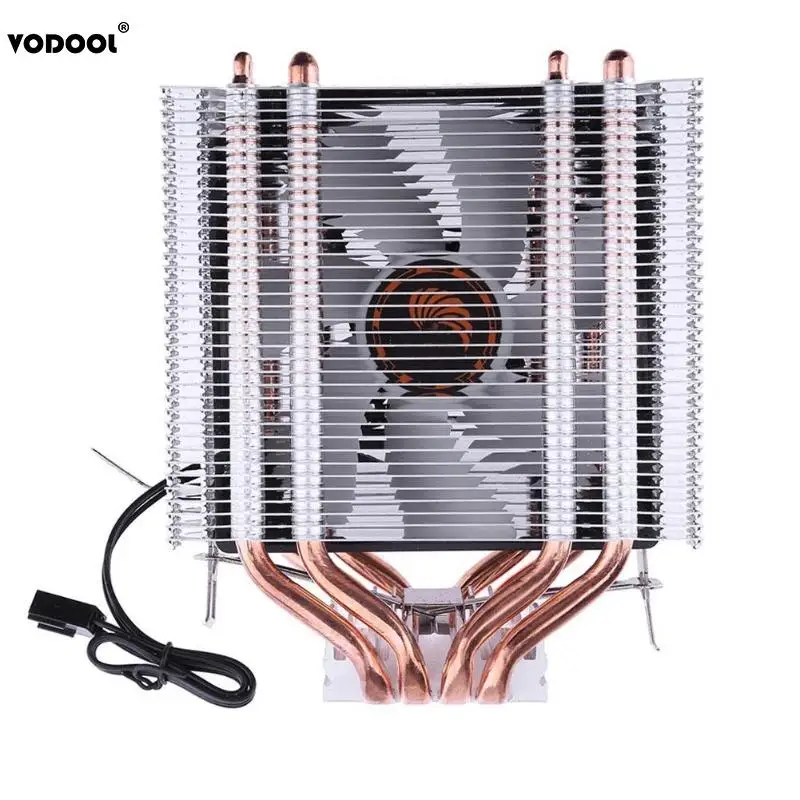 

Heatpipe Radiator 3Pin 12V Heat Pipe CPU Cooler Fan Cooling Cooler Heatsink Fan for Intel LGA1150 AMD