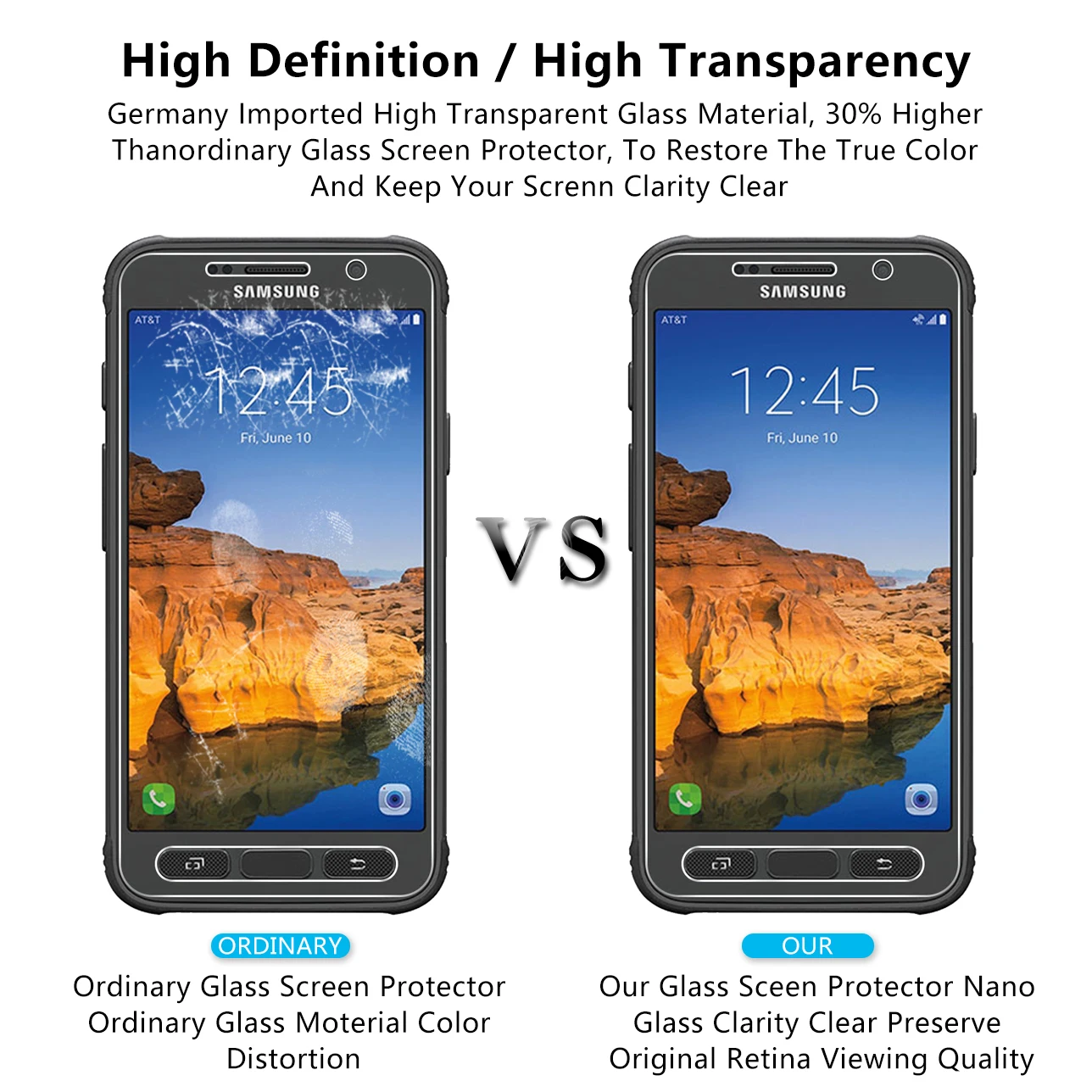 2.5D 0,26 мм 9H Премиум Закаленное стекло-экран протектор для samsung Galaxy S7 активная закаленная Защитная пленка для S7 Active