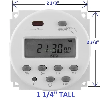 

OKtimer CN101A 12V 24V 110V 220V Digital LCD Power Timer Programmable Time Switch Relay 16A timers CN101 timer 1Pcs