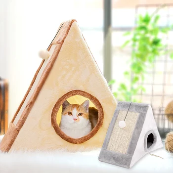 

Cloth Cat Scratchers House Scratching Post Protecting Furniture Grinding Claws Cat Scratcher Toy Accessories Supplies Products