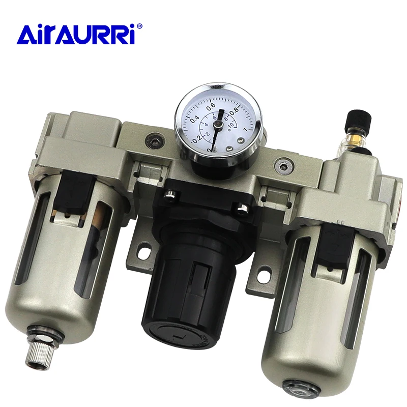 

Pneumatic Lubricator + Filter + Regulator AC3000-03 AC3000-03D G3 / 8'' Automatic Drainage Air Source Treatment Unit