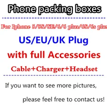 50 шт./лот Высокое качество США/ЕС/Великобритания Версия сумочка-футляр для Телефона Упаковочная Коробка Чехол для iPhone6/6s/6s plus/i5/5s/se с Полный комплект