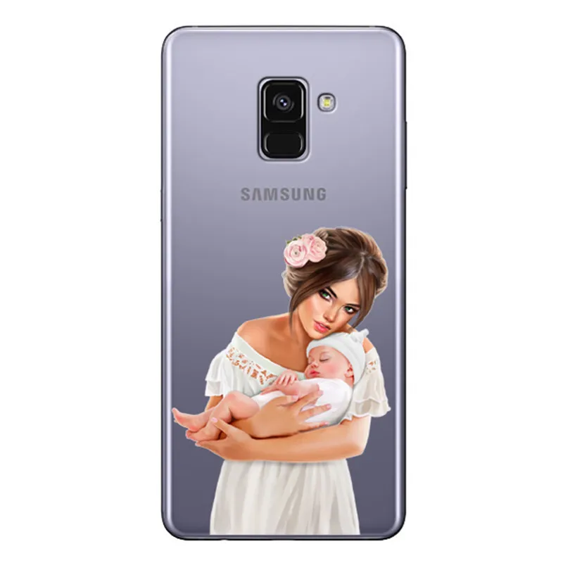 Moda черный коричневый Mae Do Bebe Da Menina Do Cabelo Rainha 01 чехол для samsung S6 7 8 9 Plus Mulher для девочек Tampa Do Telefone - Цвет: TPU