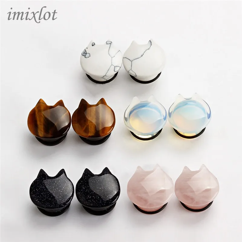 

Nose Ring Limited Navel Piercing 2018 New For Cat Style Ear Plugs Tunnel Piercing Body Jewelry Pair Selling 1pc Expander Gauges