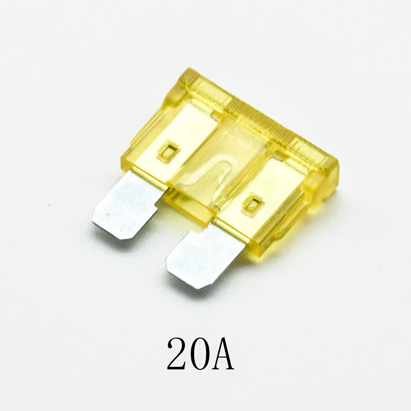 20pcs Blade Fuse Zinc Alloy and Plastic Material 5A 7.5A 10A 15A 20A 25 30A AMP Set For Auto Car Truck 19*19mm Mini Safety fuse Blade Fuses Car Fuses