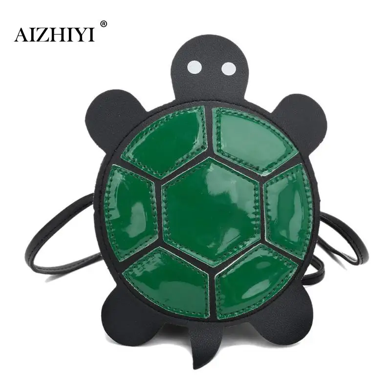 

Individual Small turtle Shape Shoulder Messenger Bag Female Kids Girls Cute PU Leather Crossbody Bags Mini Messenger Bag Flap