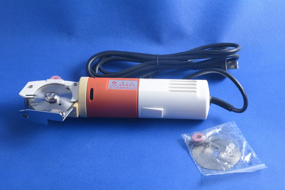 

New 65mm Blade Electric Cloth Cutter Fabric Round Knife Cutting Machine